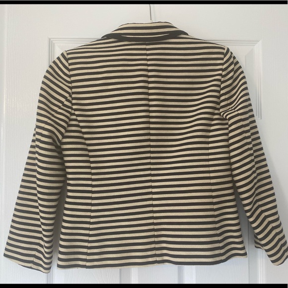 Loft Cream/Navy Striped Blazer - Picture 3 of 4